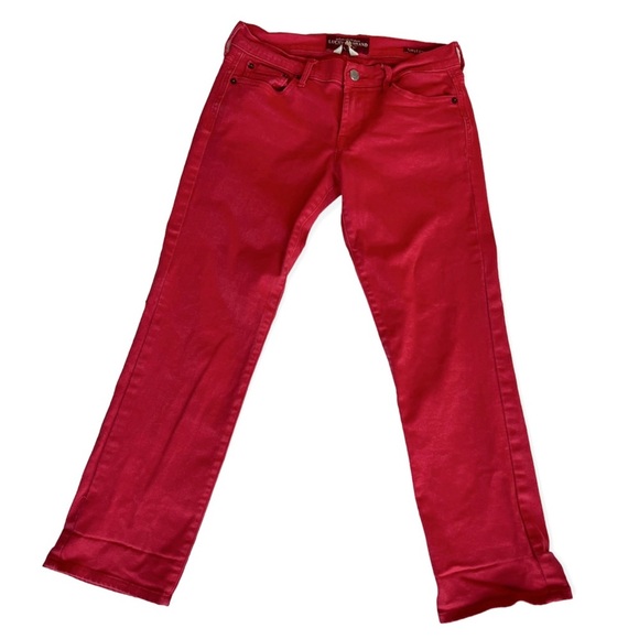 Lucky Brand Sweet’n Crop Red Jeans Size 26 / 2 - Picture 1 of 8